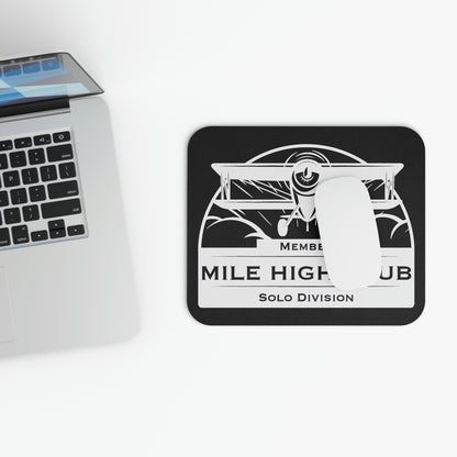 Mile High Club - Biplane - Solo Division - White - Mouse Pad (Rectangle)