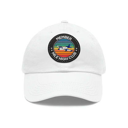 Mile High Club - Member - Circle - Dad Hat with Leather Patch (Round)