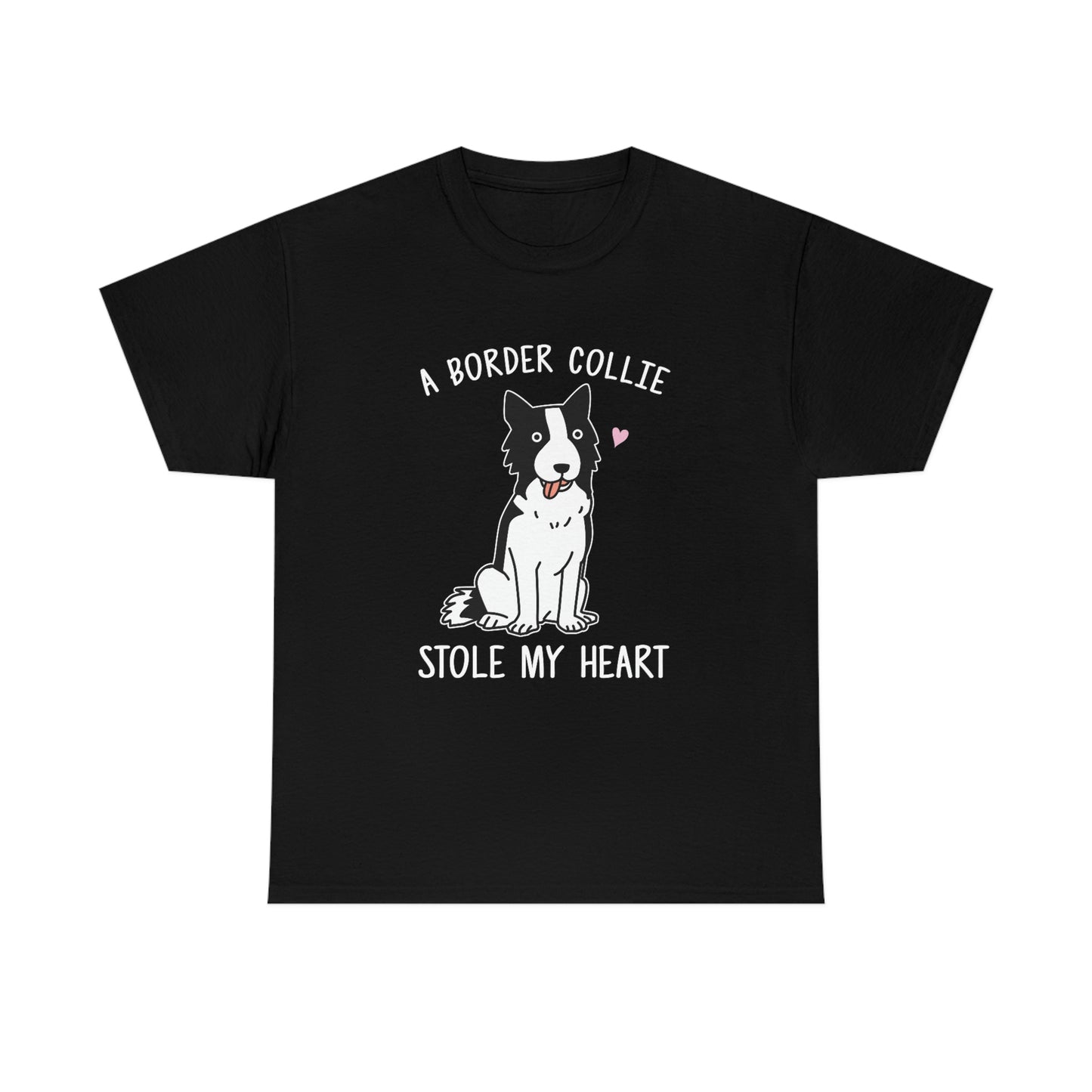 A Border Collie Stole My Heart - Unisex Heavy Cotton Tee