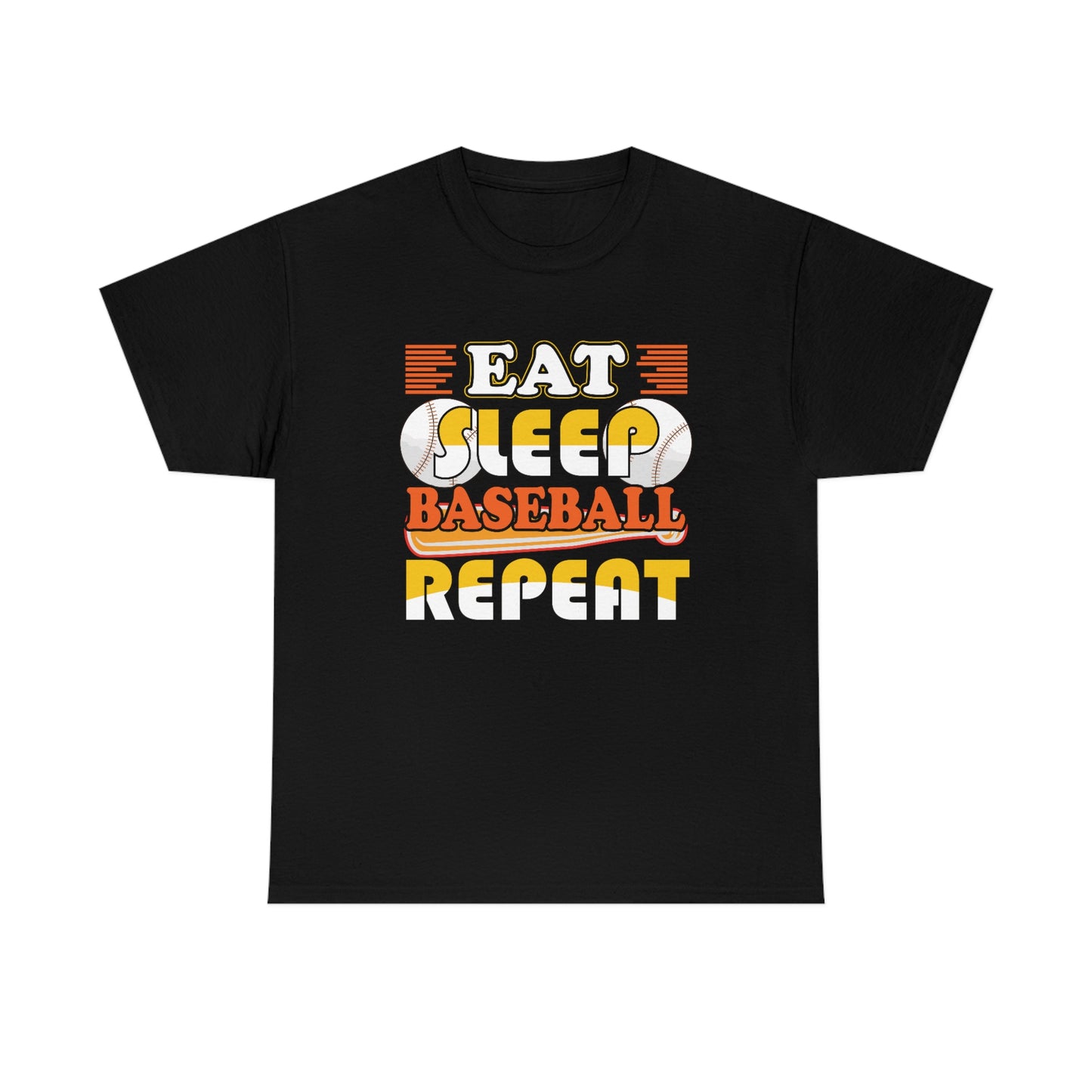 Eat - Sleep - Baseball - Repeat - Unisex Heavy Cotton Tee