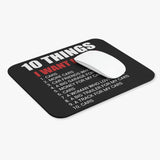 10 Things I Want In Life - Cars - Mouse Pad (Rectangle)