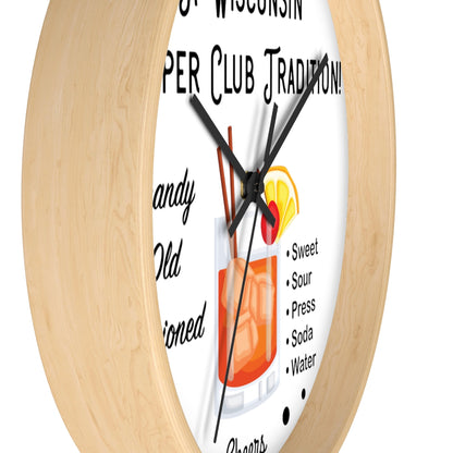 Wisconsin Supper Club Tradition - Wall clock