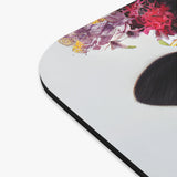Cow - Floral - Mouse Pad (Rectangle)