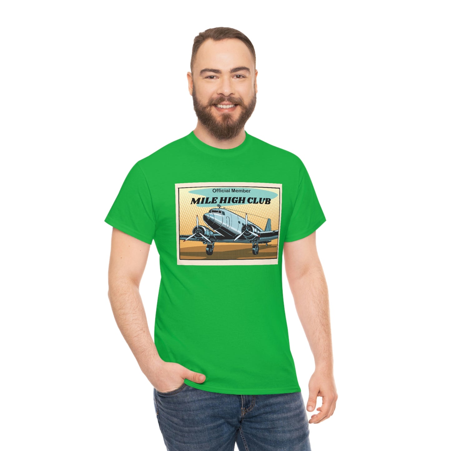 Mile High Club - DC3 - Unisex Heavy Cotton Tee