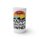 Happy Aircraft Owner - Retro - Conical Coffee Mugs (3oz)