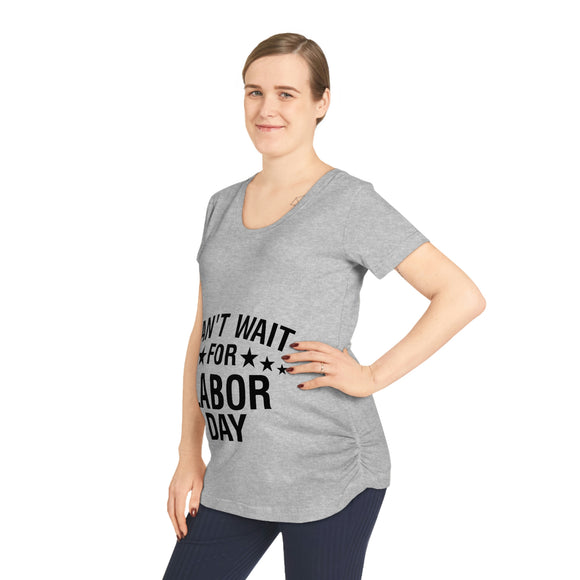 Can't Wait For Labor Day - Black - Women's Maternity Tee