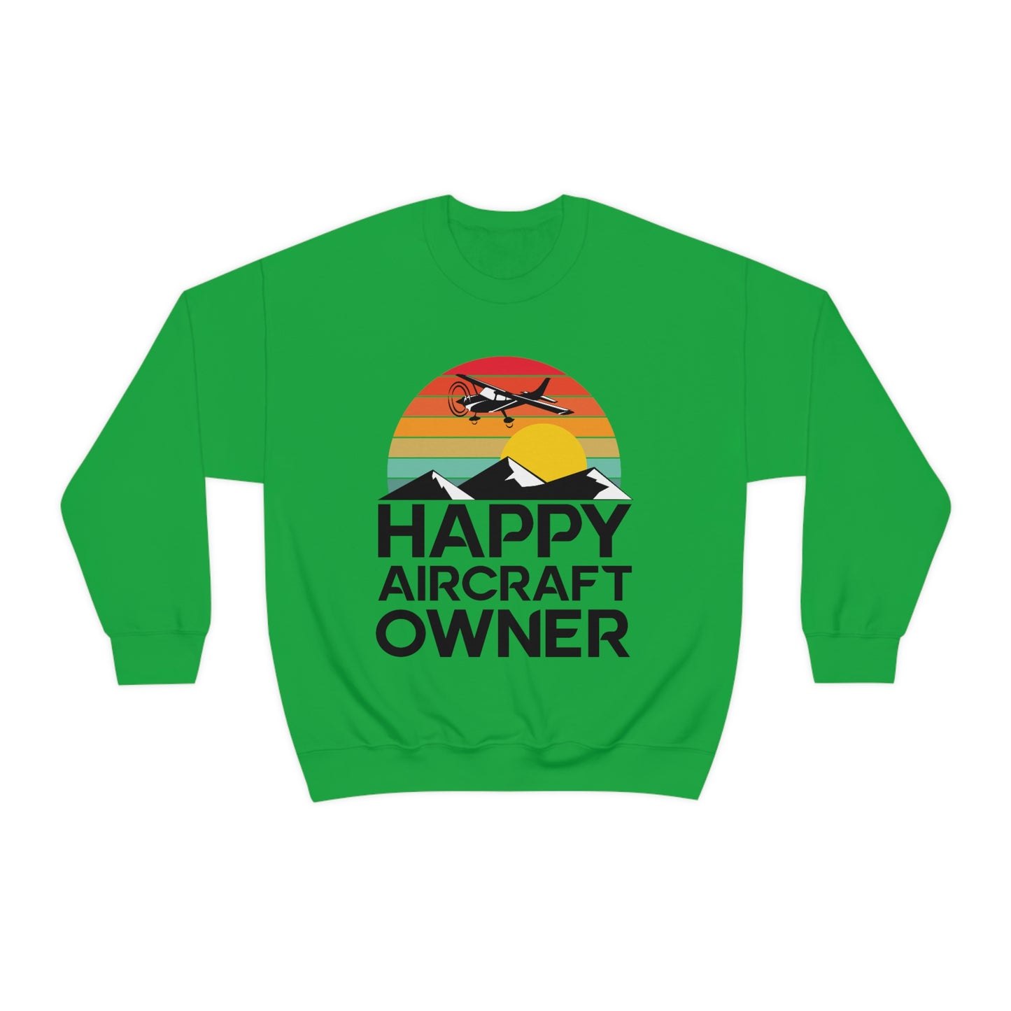 Happy Aircraft Owner - Retro - Unisex Heavy Blend™ Crewneck Sweatshirt