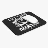 Let Your Dreams Be Your Wings - White - Mouse Pad (Rectangle)