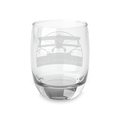 Mile High Club - Biplane - Black - Whiskey Glass