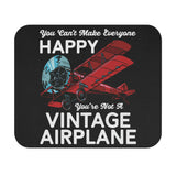 You Can't Make Everyone Happy - Biplane - White - Mouse Pad (Rectangle)