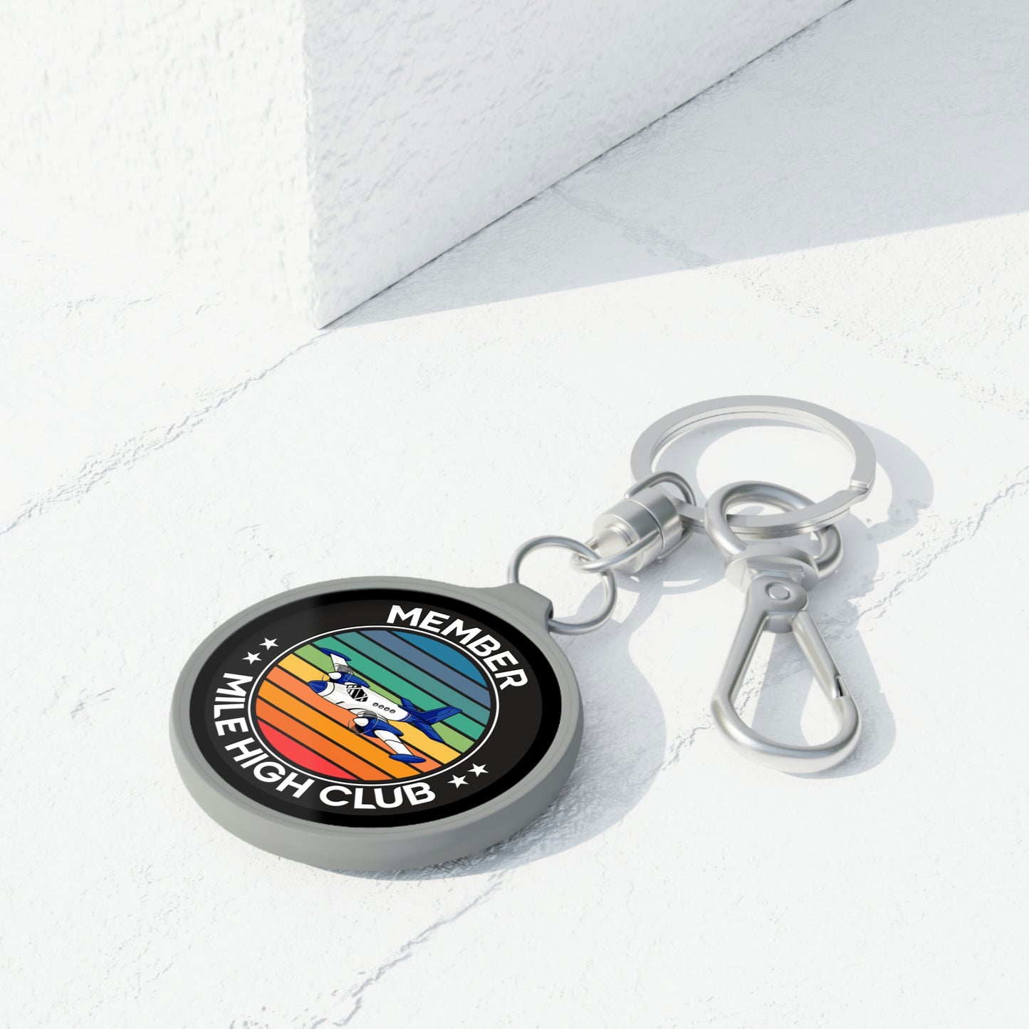 Mile High Club - Member - Circle - Keyring Tag