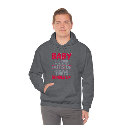 Time To Bundle Up - Unisex Heavy Blend™ Hooded Sweatshirt