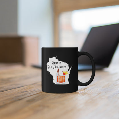 Wisconsin Brandy Old Fashioned - 11oz Black Mug