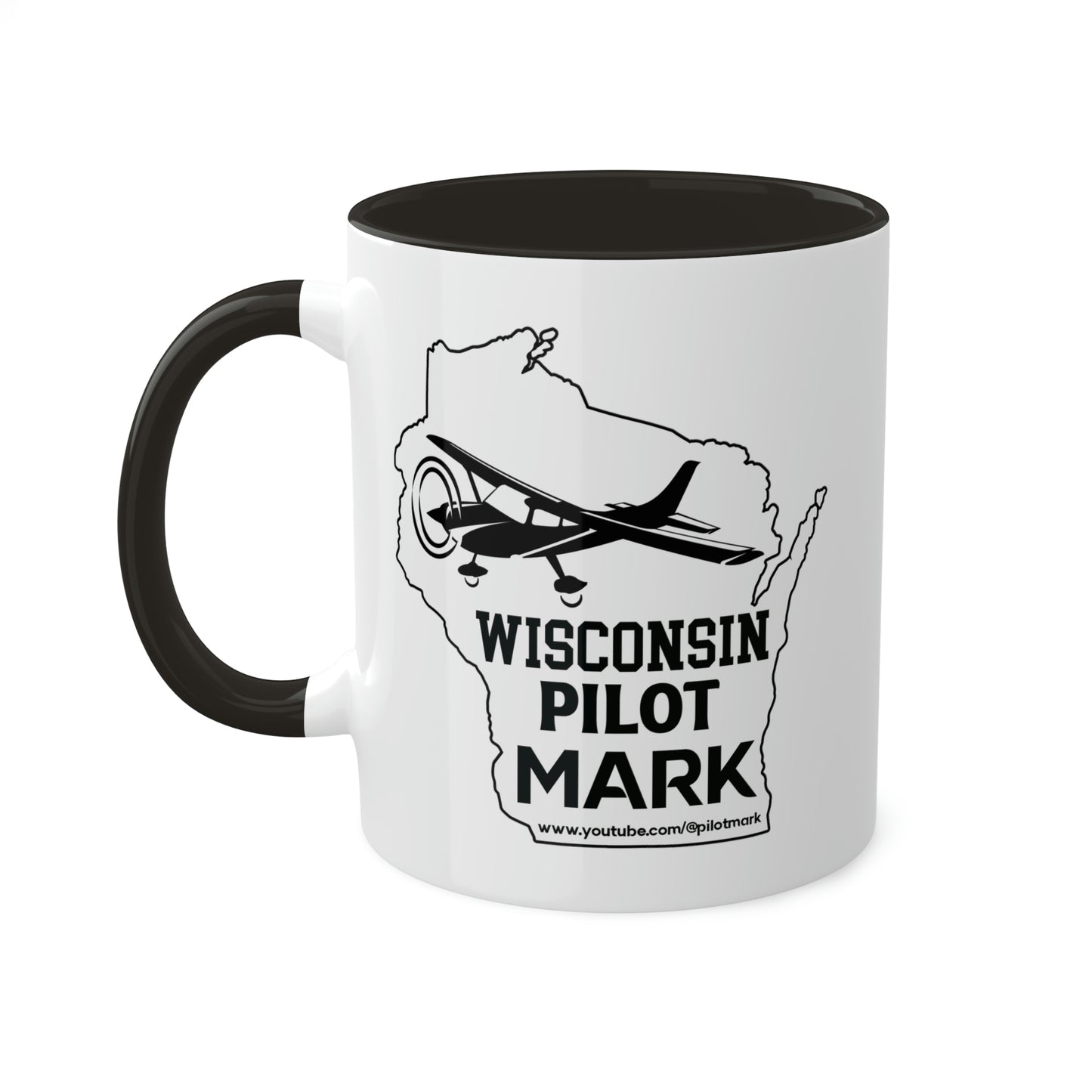 Wisconsin Pilot Mark - YouTube  - Colorful Mugs, 11oz