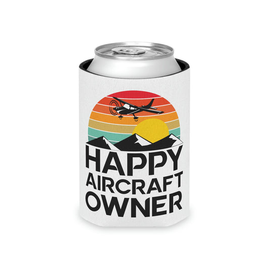 Happy Aircraft Owner - Retro - Can Cooler (Regular)