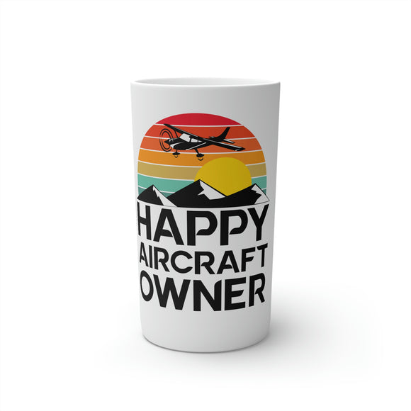Happy Aircraft Owner - Retro - Conical Coffee Mugs (8oz)
