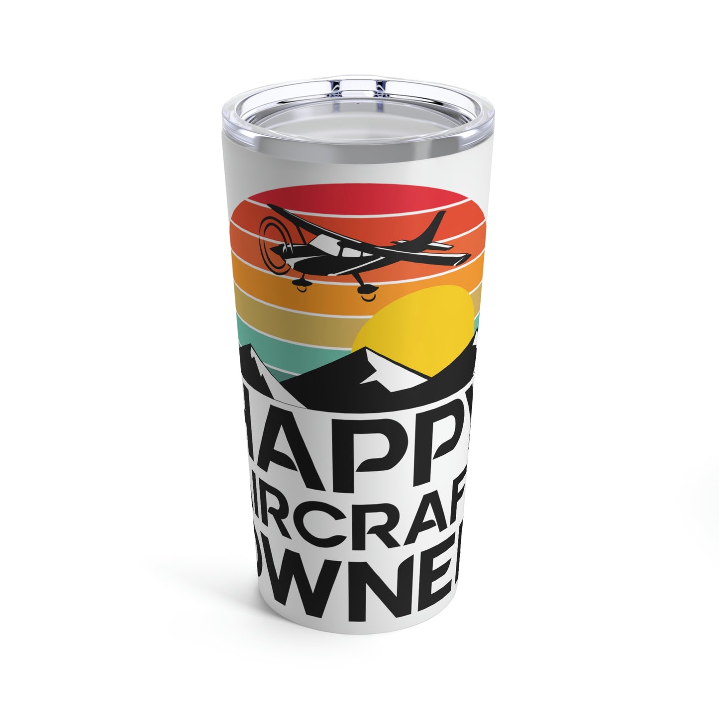 Happy Aircraft Owner - Retro - Tumbler 20oz