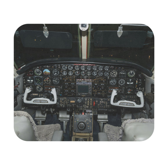 Beechcraft KingAir 65-90 Cockpit - Mouse Pad (Rectangle)