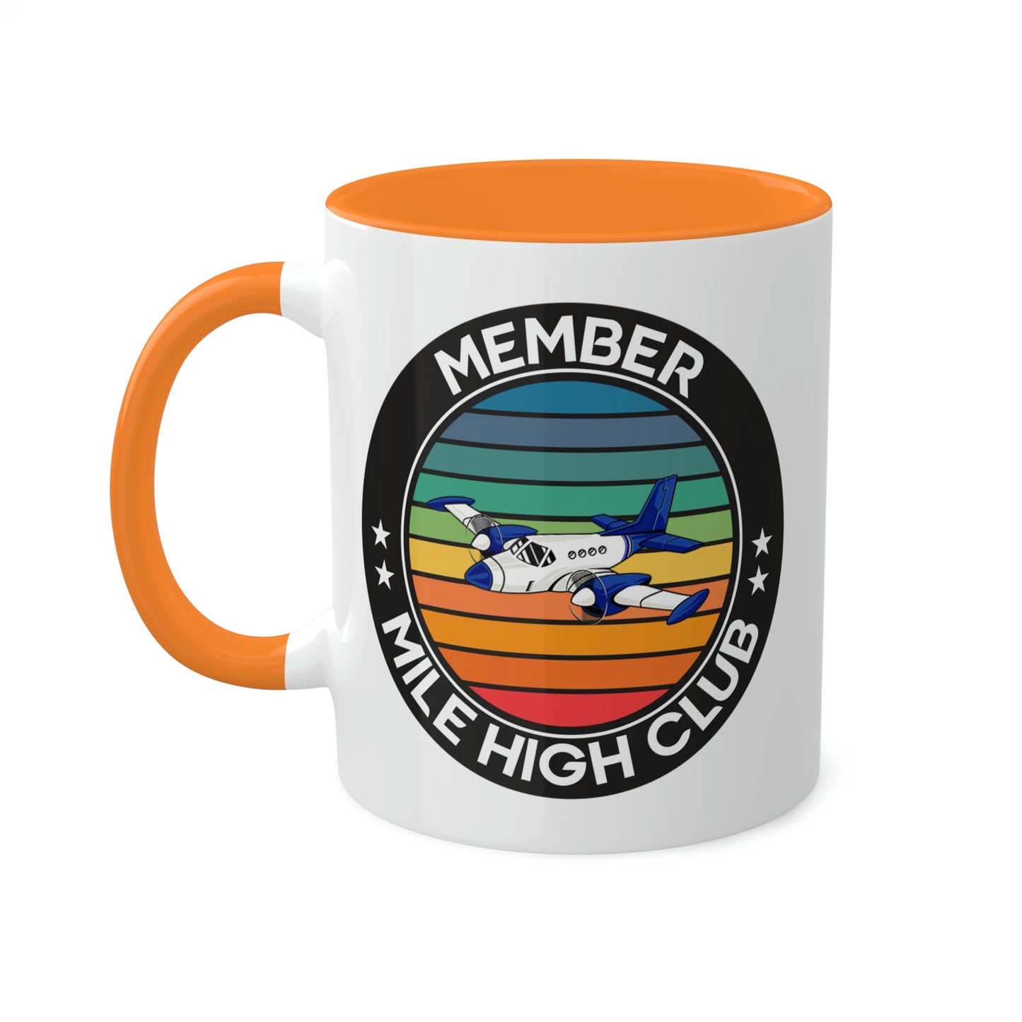 Mile High Club - Member - Circle - Colorful Mugs, 11oz