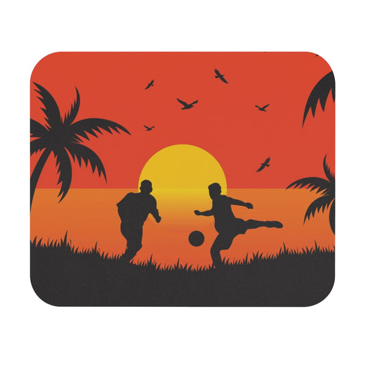 Soccer - Sunset On The Beach - Mouse Pad (Rectangle)