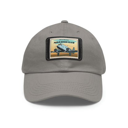 Mile High Club - DC3 - Dad Hat with Leather Patch