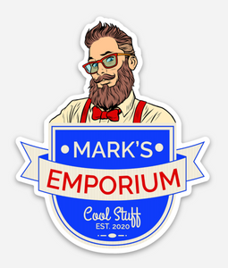 Mark's Emporium Logo - 2.46x3 - Vinyl Sticker