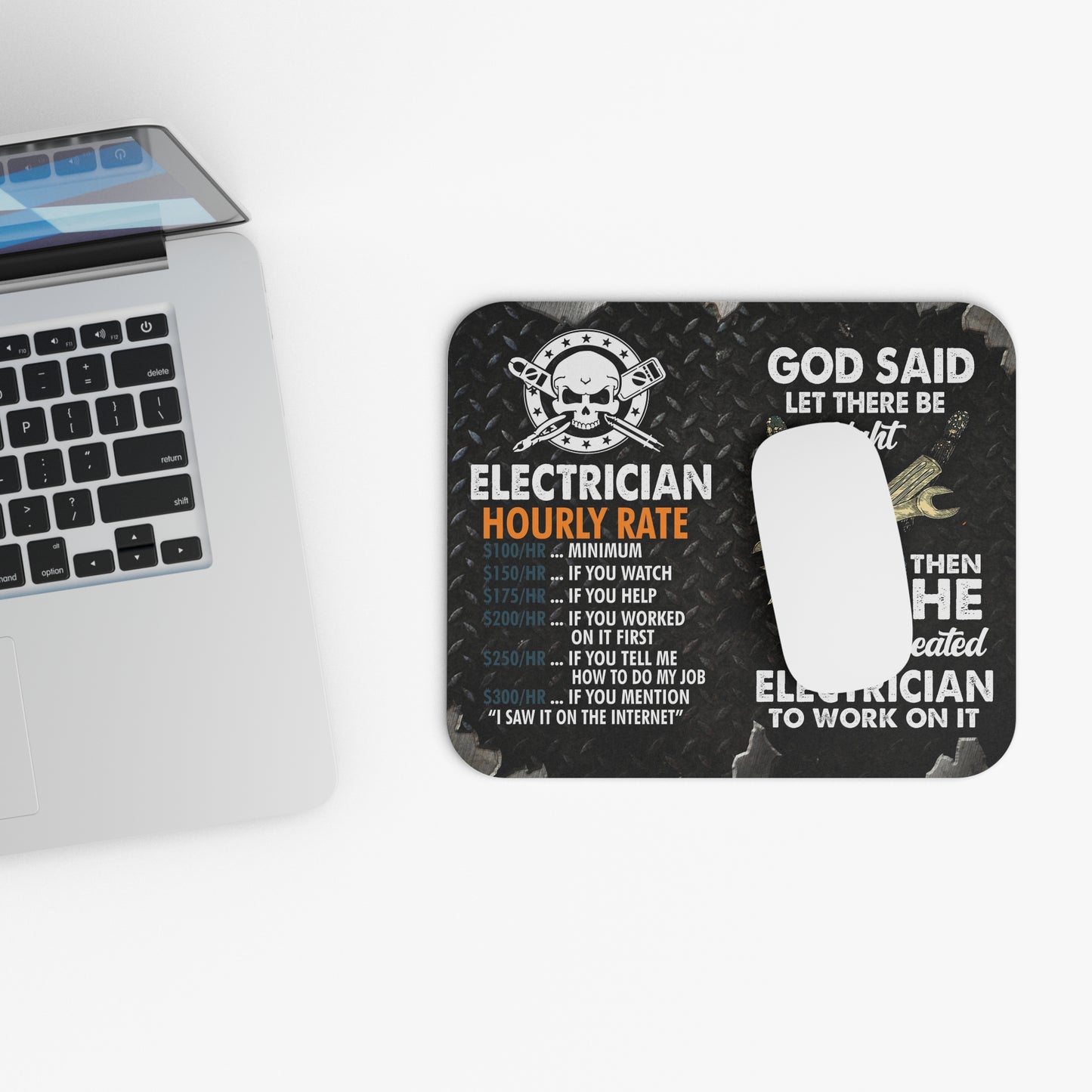 Electrician - Hourly Rate - Mouse Pad (Rectangle)