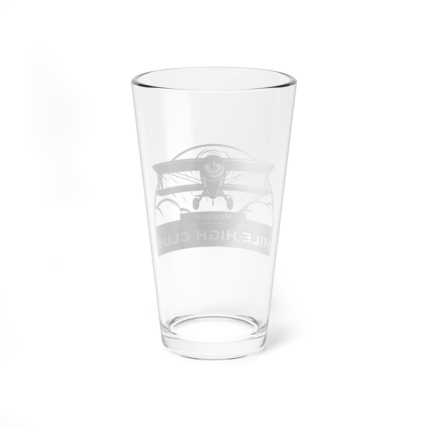 Mile High Club - Biplane - Black - Mixing Glass, 16oz