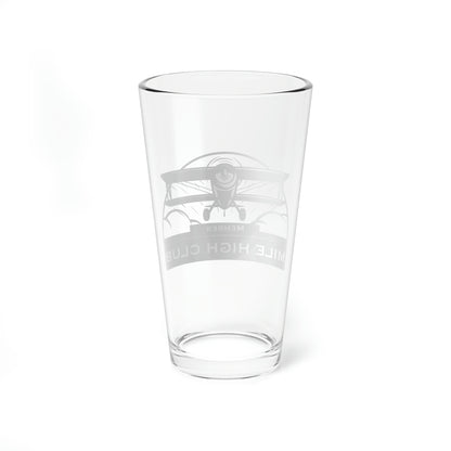 Mile High Club - Biplane - Black - Mixing Glass, 16oz