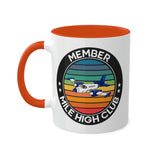 Mile High Club - Member - Circle - Colorful Mugs, 11oz