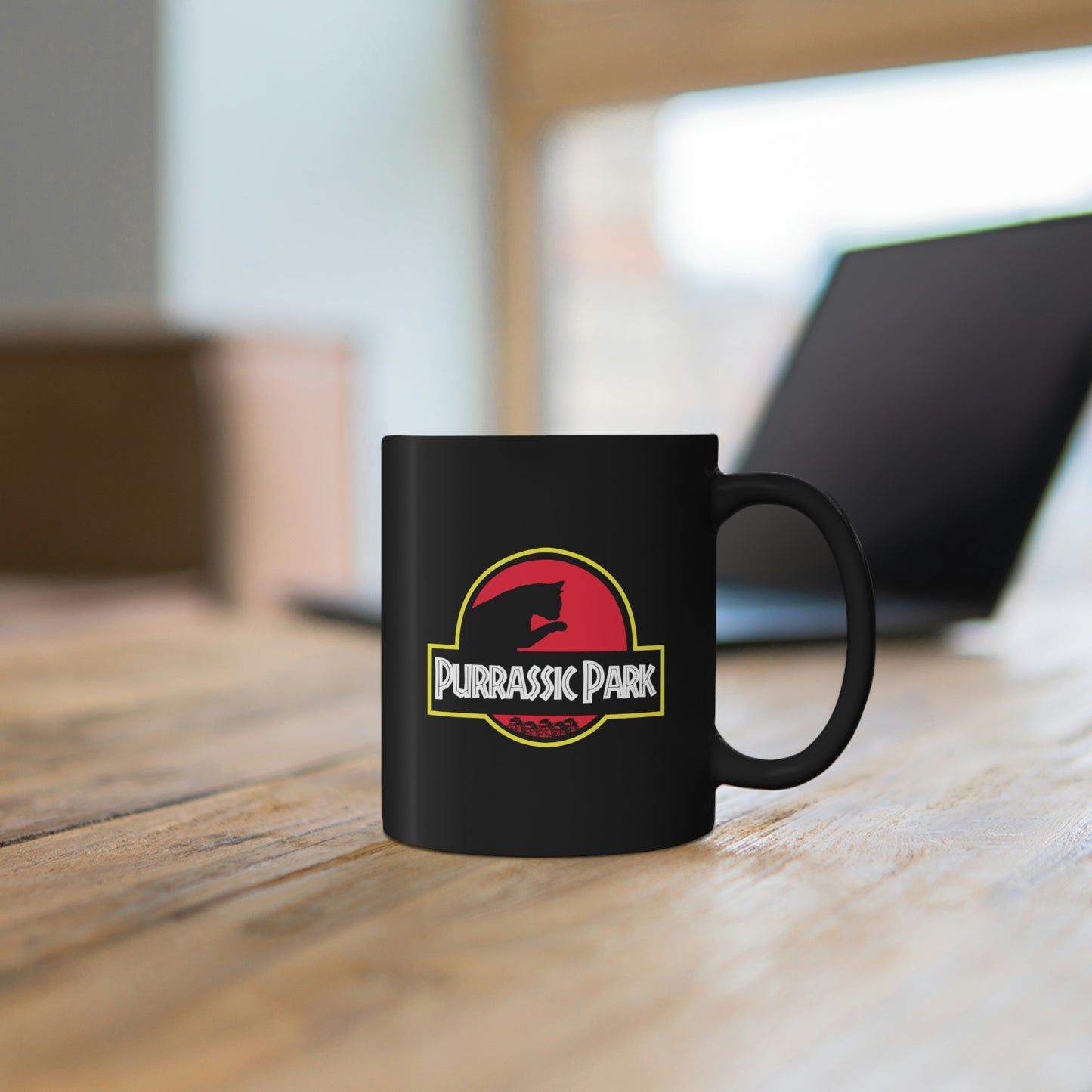 Purrassic Park - 11oz Black Mug