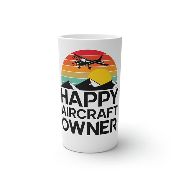 Happy Aircraft Owner - Retro - Conical Coffee Mugs (3oz)