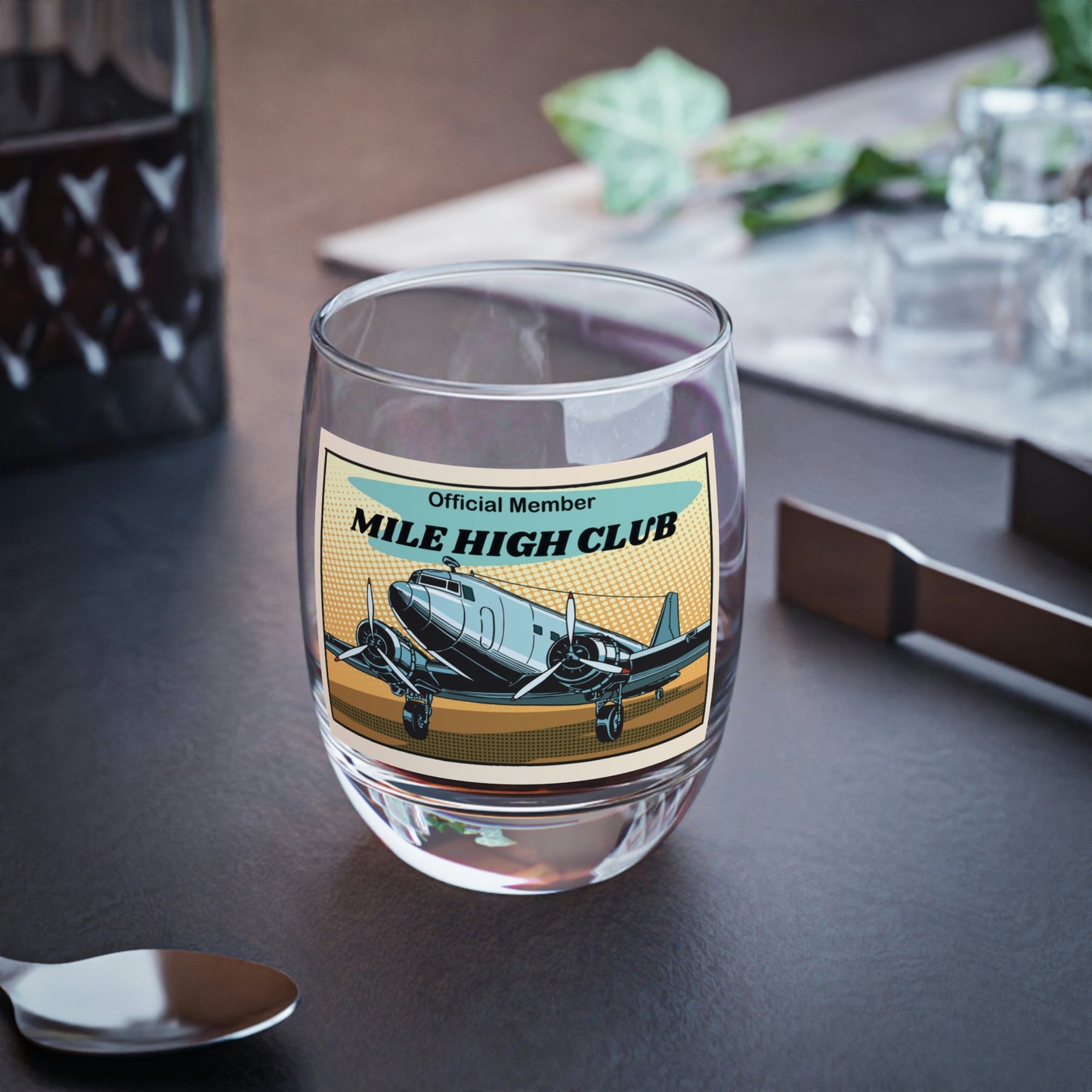 Mile High Club - DC3 - Whiskey Glass