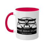 Mile High Club - Biplane - Solo Division - Black  - Colorful Mugs, 11oz
