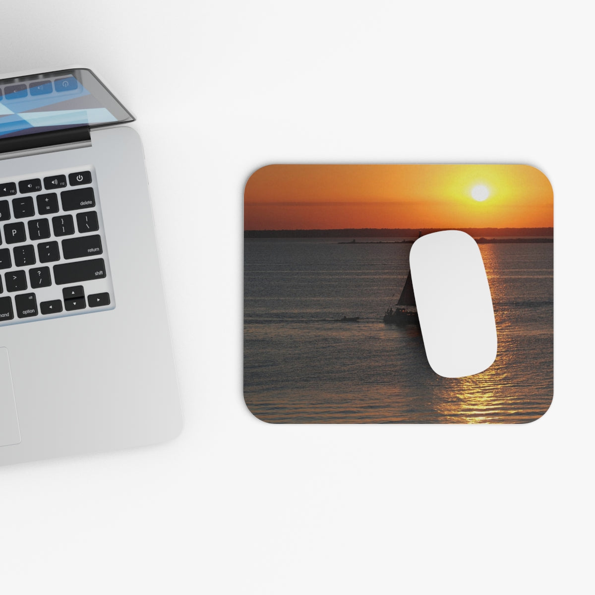 Sunset - Sailboat - Mouse Pad (Rectangle)