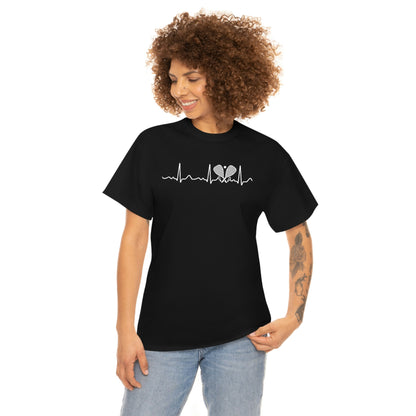 Racketball - Heartbeat - Unisex Heavy Cotton Tee