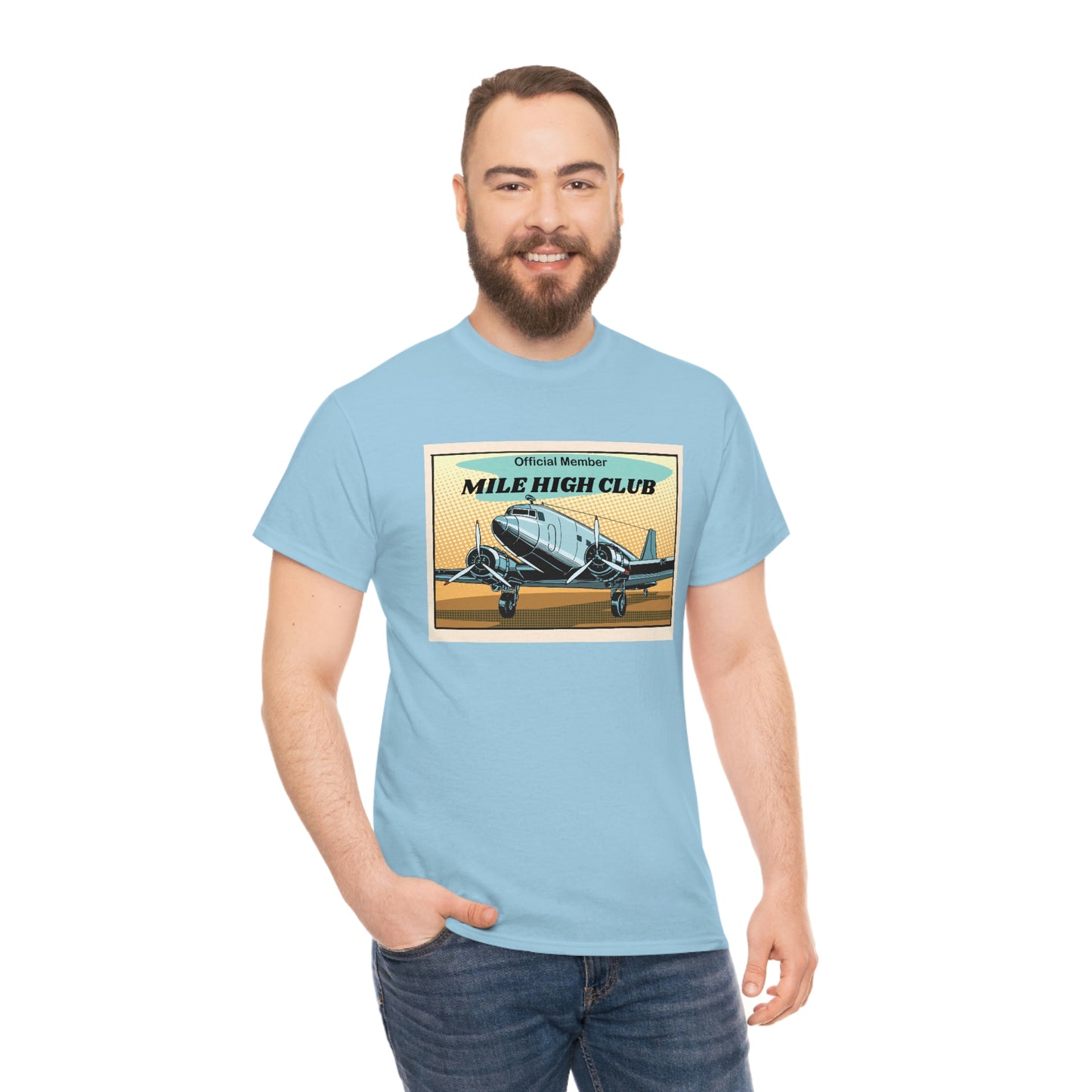 Mile High Club - DC3 - Unisex Heavy Cotton Tee