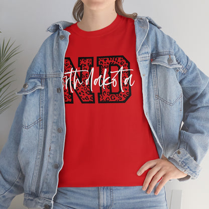 North Dakota - ND - Unisex Heavy Cotton Tee