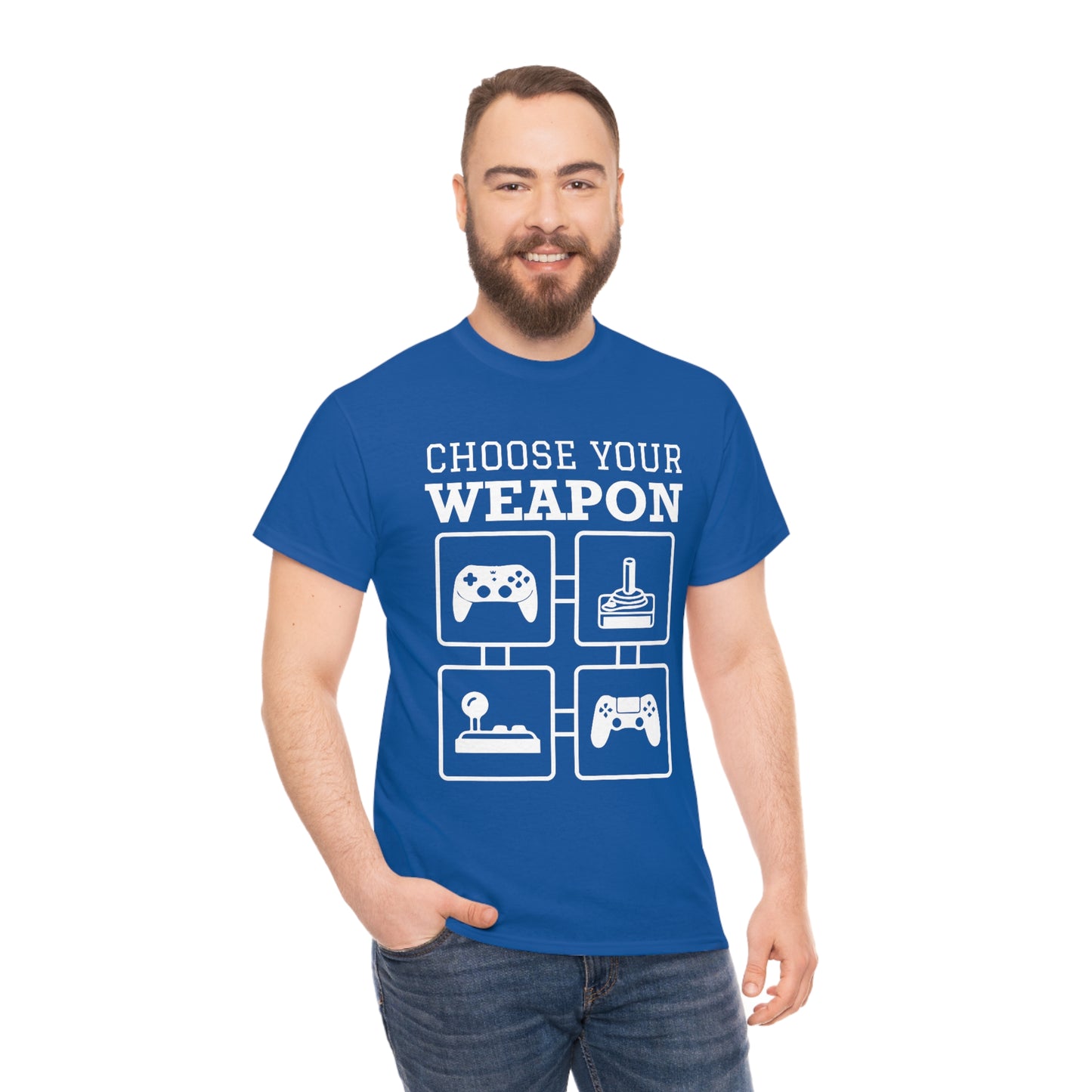 Choose Your Weapon - Unisex Heavy Cotton Tee