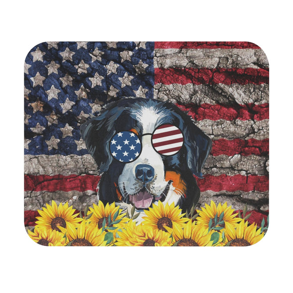 Patriotic Dog - Mouse Pad (Rectangle)