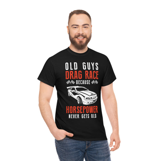 Old Guys Drag Race - Unisex Heavy Cotton Tee