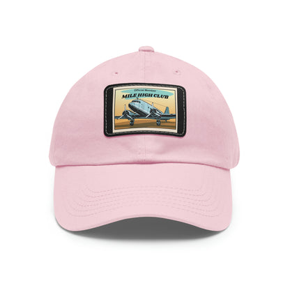 Mile High Club - DC3 - Dad Hat with Leather Patch