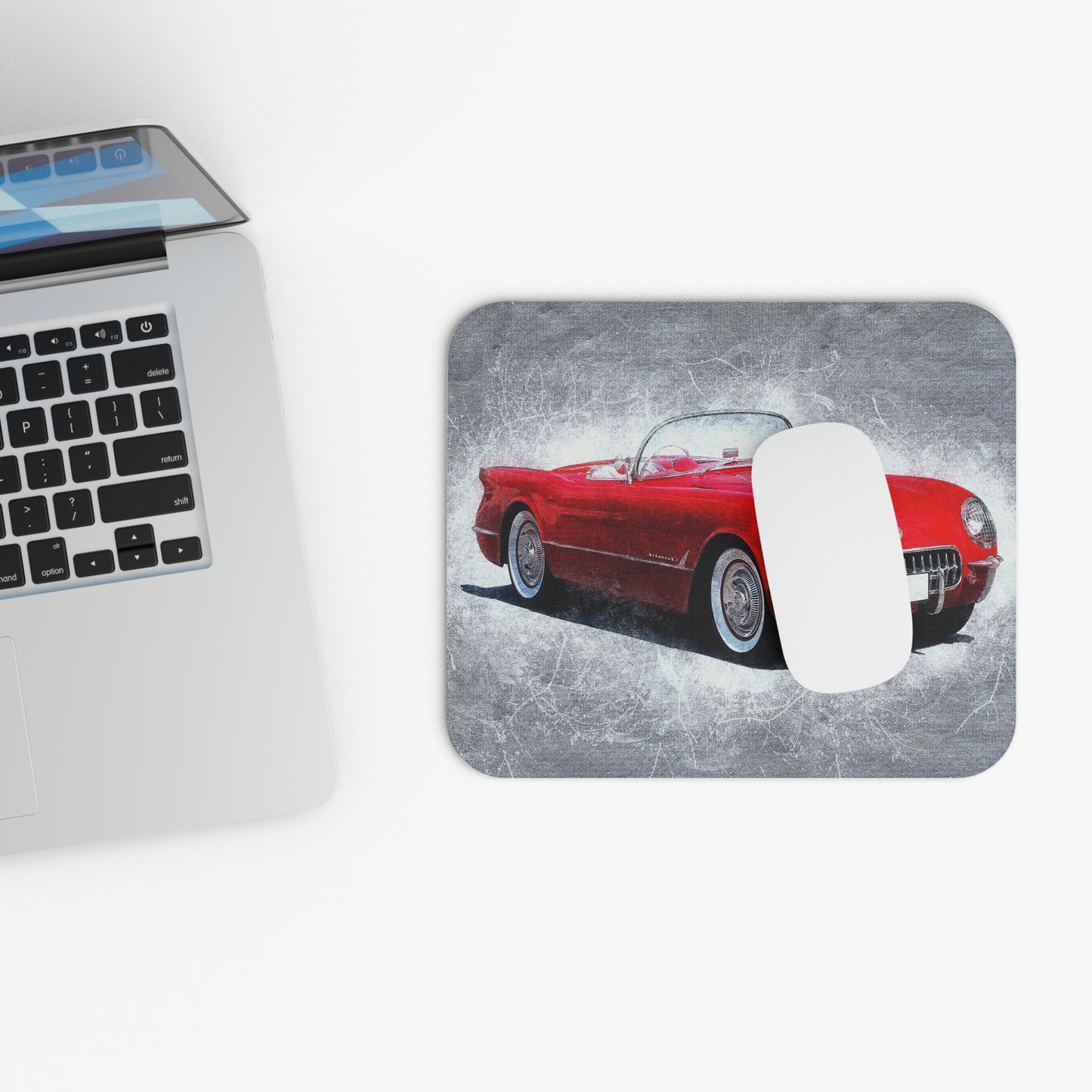 Red Corvette - Mouse Pad (Rectangle)