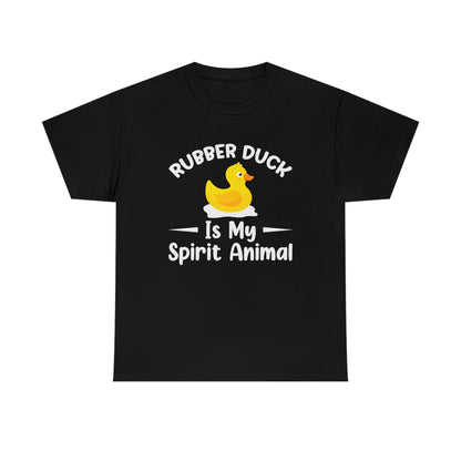 Rubber Duck Is My Spirit Animal - Unisex Heavy Cotton Tee