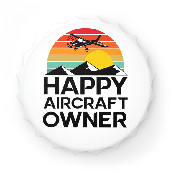 Happy Aircraft Owner - Retro - Bottle Opener