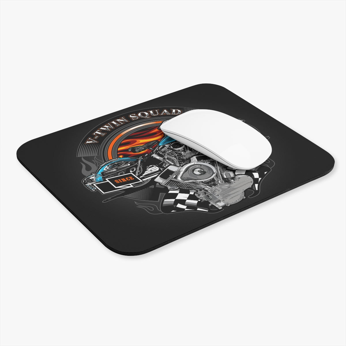 V-Twin Squad - Blue - Mouse Pad (Rectangle)