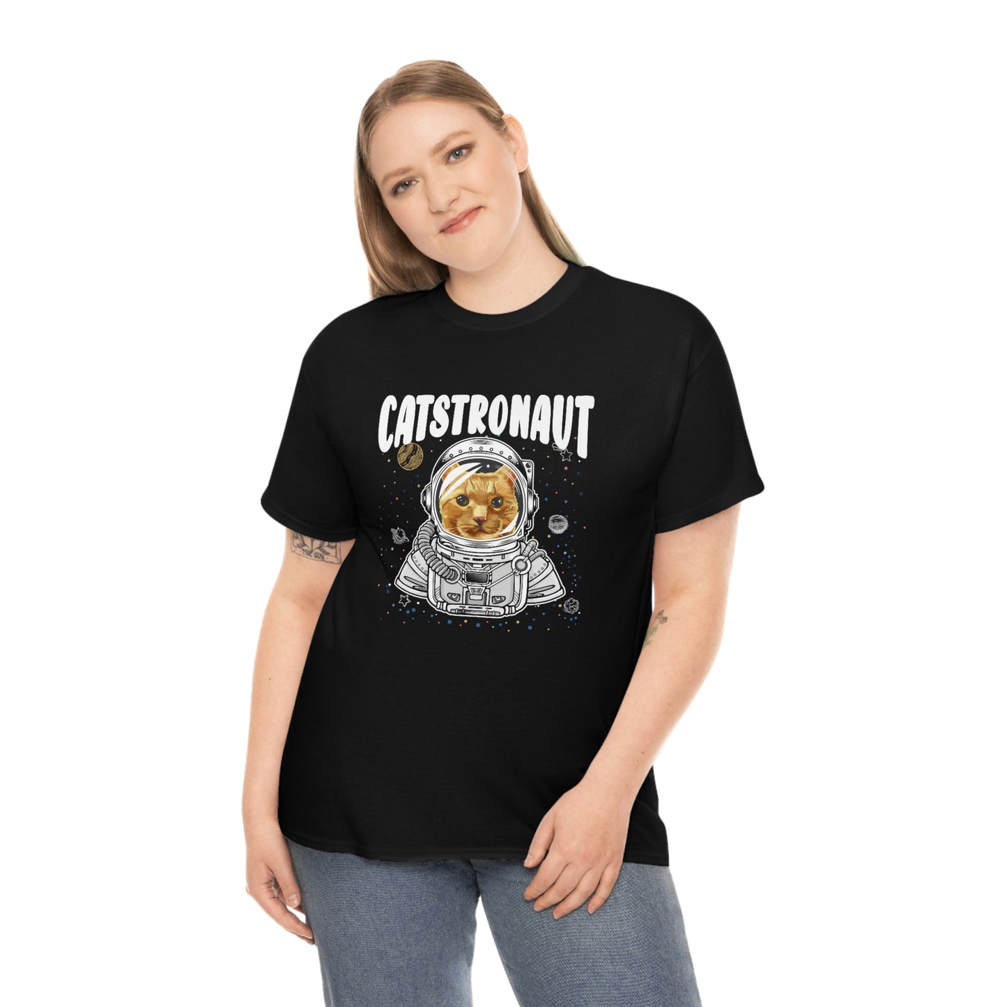 Catstronaut - Unisex Heavy Cotton Tee