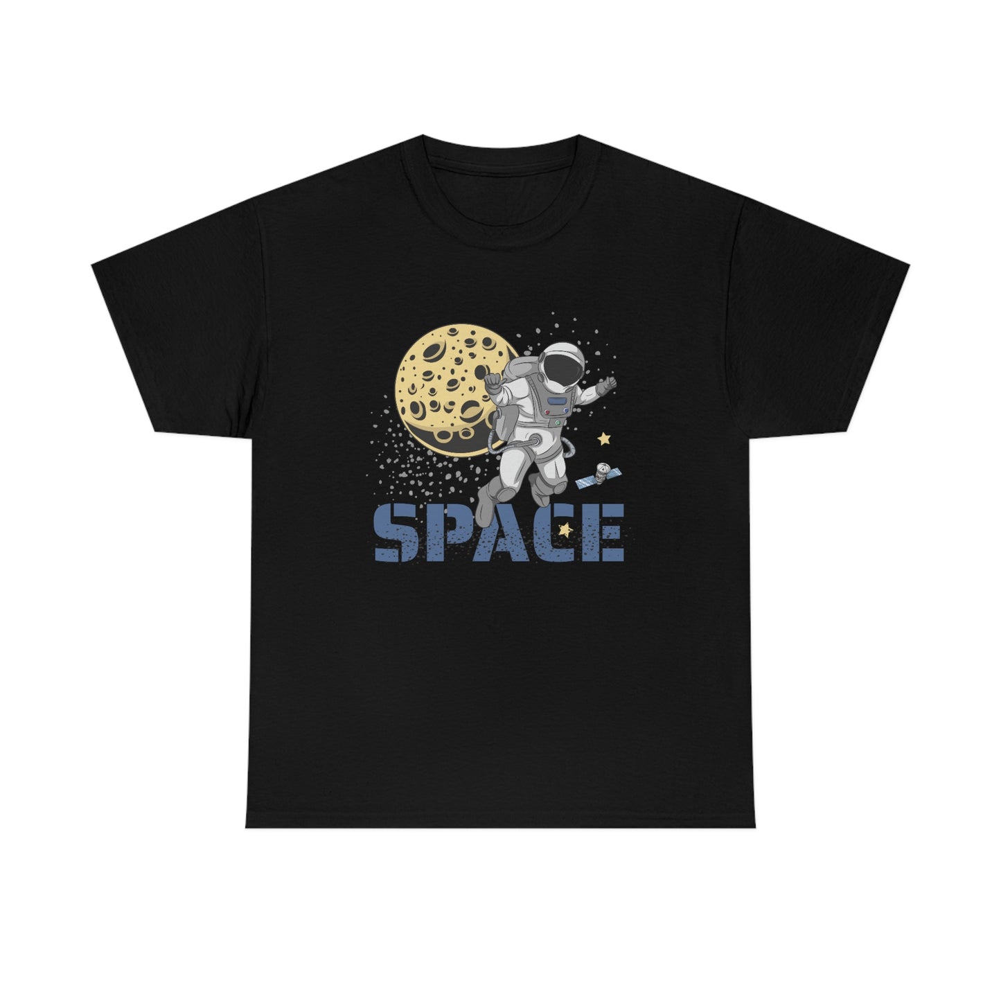 Astronaut - Satellite - Unisex Heavy Cotton Tee