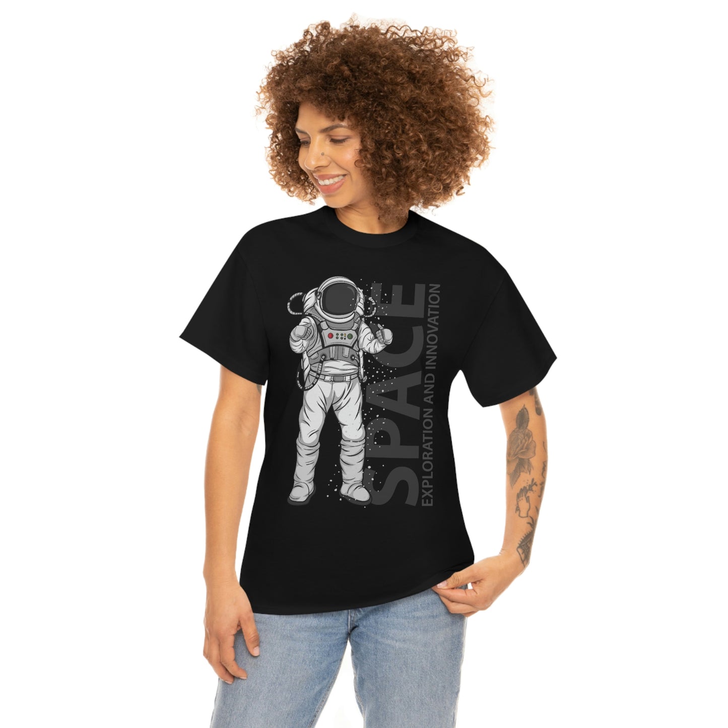 Astronaut - Space - Unisex Heavy Cotton Tee