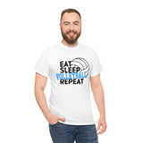 Eat - Sleep - Volleyball - Repeat - Unisex Heavy Cotton Tee